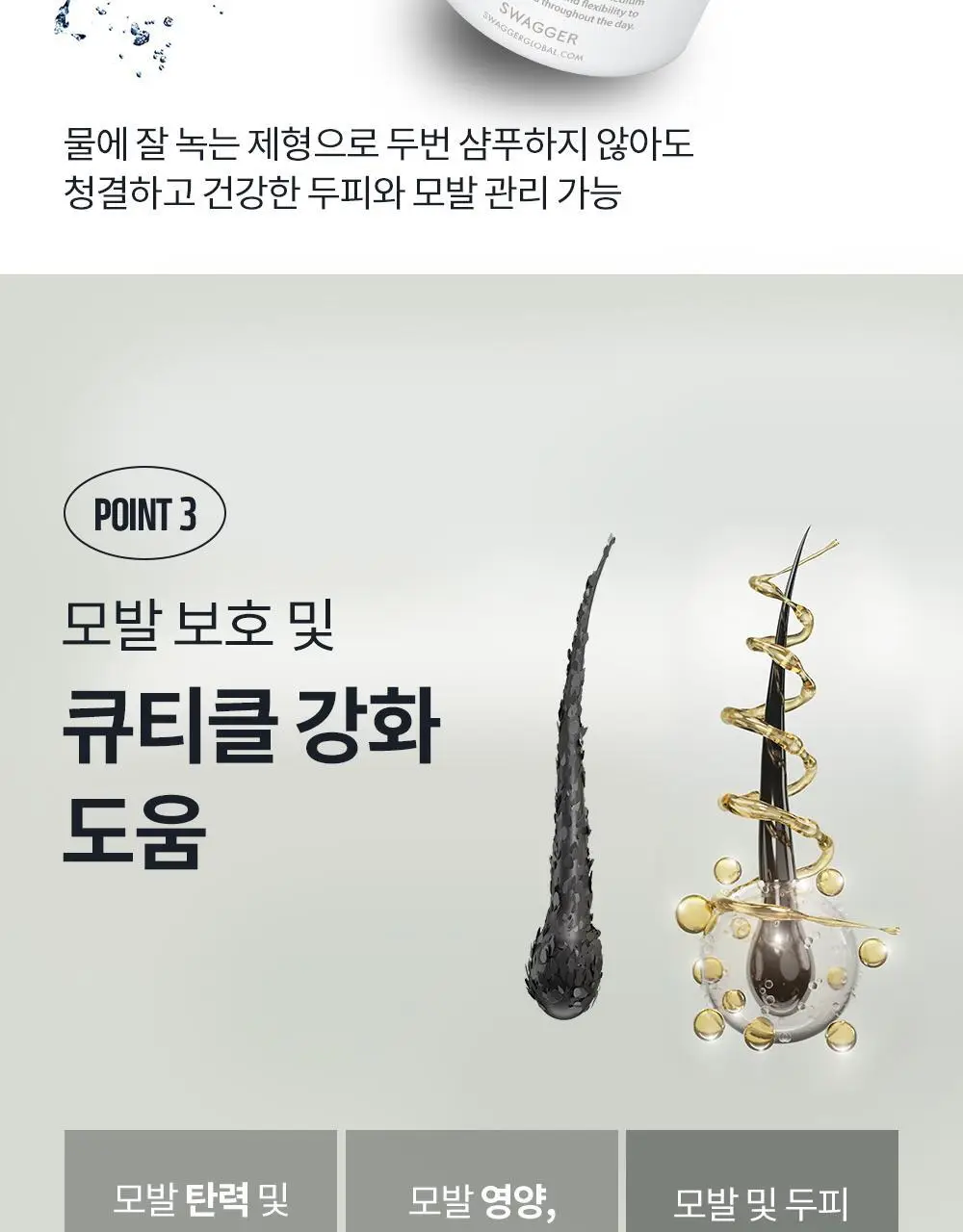 [내추럴볼륨/깔끔세정] 스웨거 헤어 스터너 왁스 크림&소프트 50g 상세페이지 9